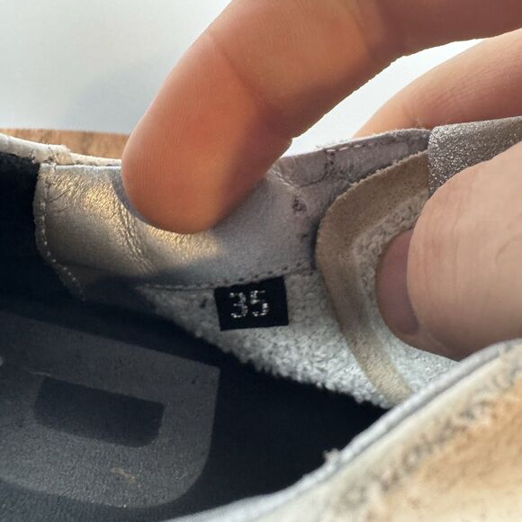 P448 John Shoes Womens EU 35 US 5 White Low Top Leather Sneaker Lace Up Casual - Picture 8 of 8